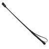 Bound Noir Nubuck Leather Riding Crop