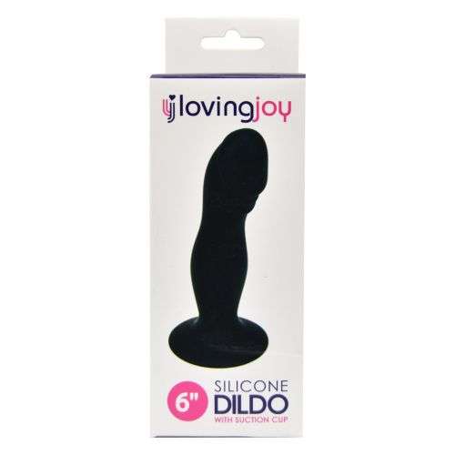 n10438-loving-joy-6-inch-silicone-dildo-with-suction-cup-blk-pkg