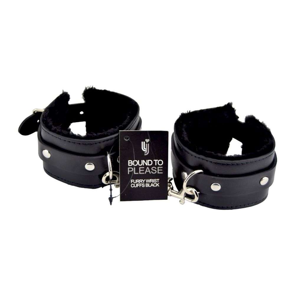n11932-bound-to-please-furry-plush-wrist-cuffs-black-1