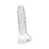 Loving Joy 7 Inch Dildo with Balls Clear