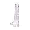 Loving Joy 8 Inch Dildo with Balls Clear