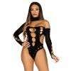 Leg Avenue Cut Out Bodysuit with Thong Back