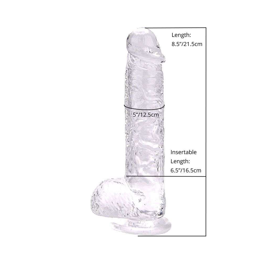 n12187-n12187-loving-joy-8-inch-dildo-with-balls-clear-measurements