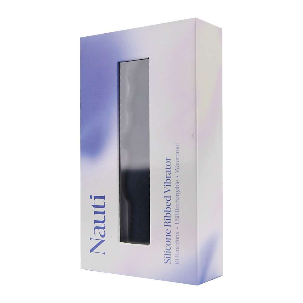 n12253-nauti-silicone-ribbed-vibrator-pkg-1