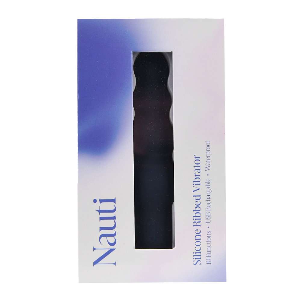 n12253-nauti-silicone-ribbed-vibrator-pkg