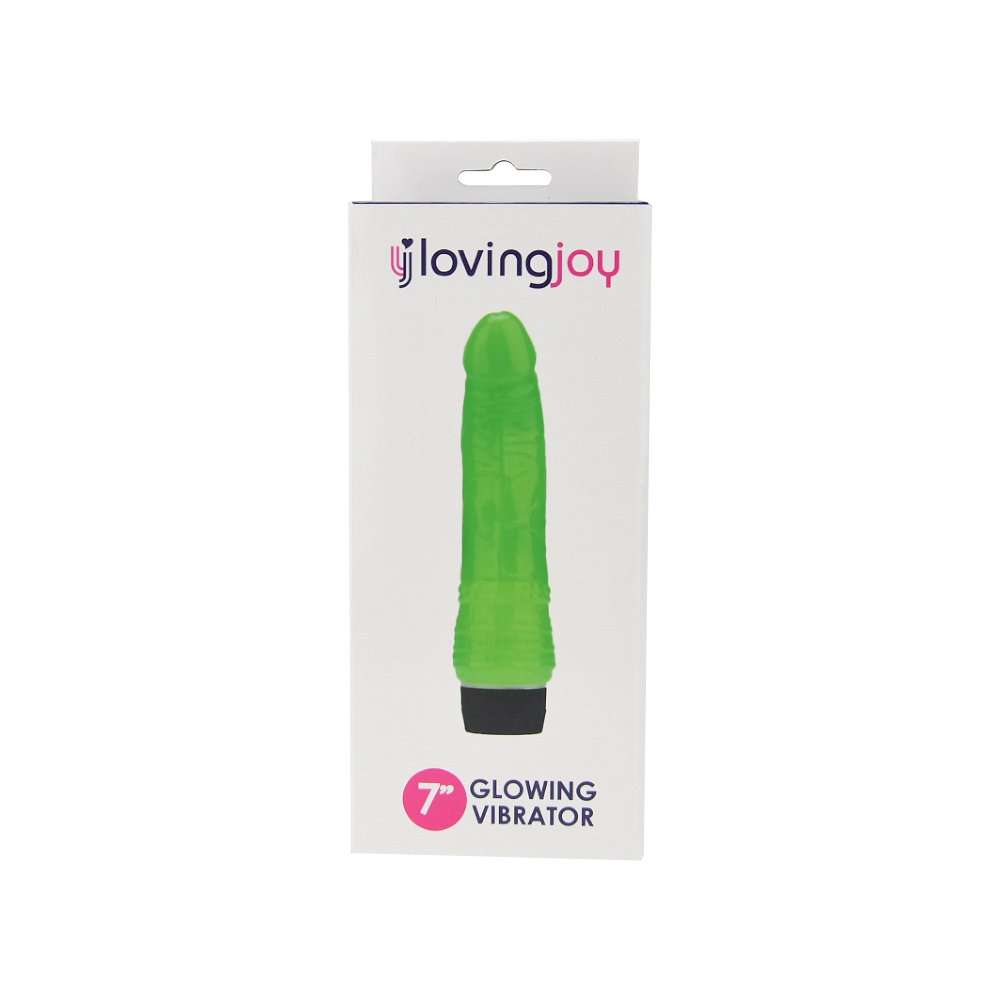 n12401-loving-joy-7-inch-realistic-vibrator-glow-in-the-dark-pkg
