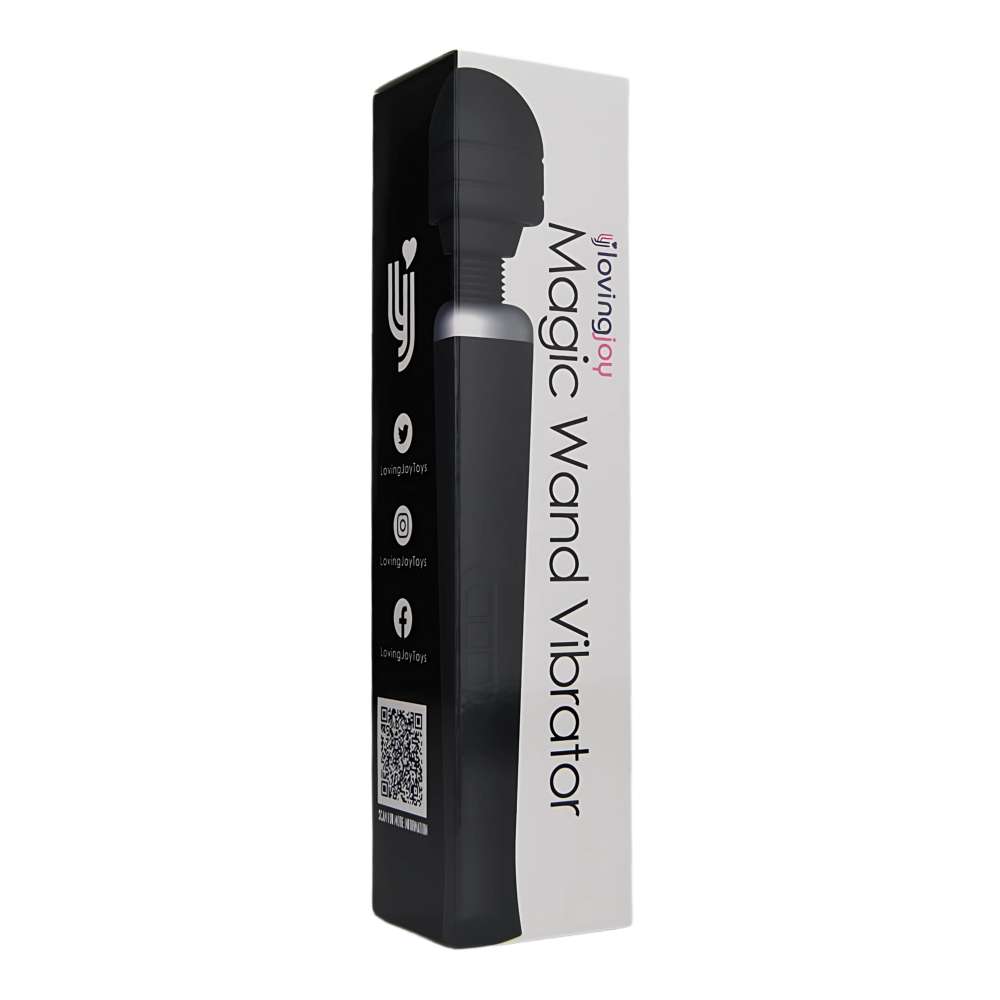 n12458-loving-joy-rechargeable-magic-wand-vibrator-black-pkg-1