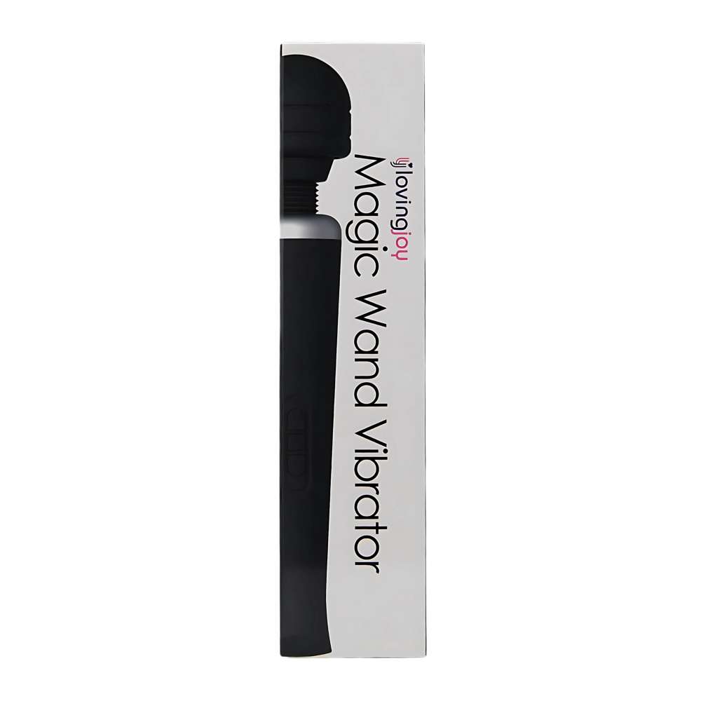 n12458-loving-joy-rechargeable-magic-wand-vibrator-black-pkg