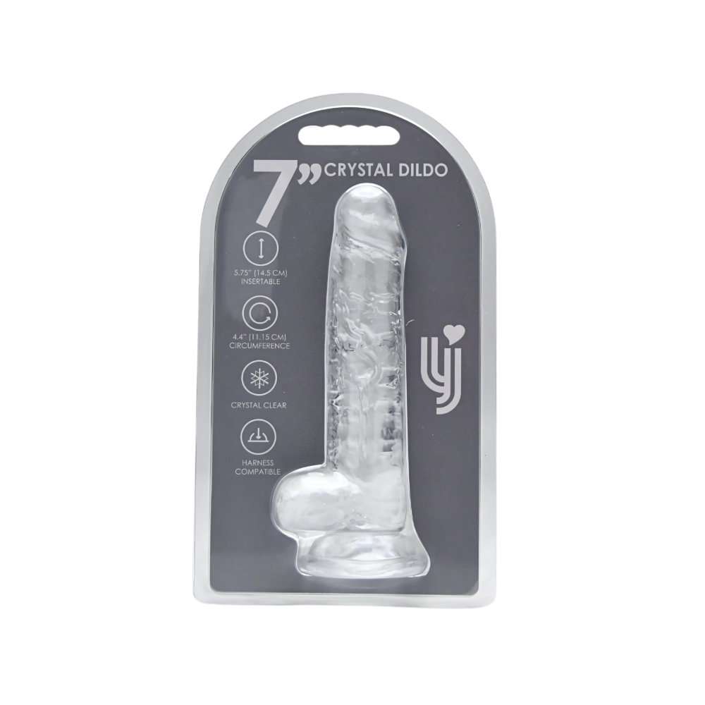 n12186-loving-joy-7-inch-dildo-with-balls-clear-new-pkg