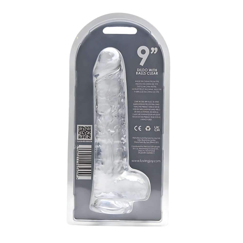 n12188-loving-joy-9-inch-dildo-with-balls-clear-new-pkg-back