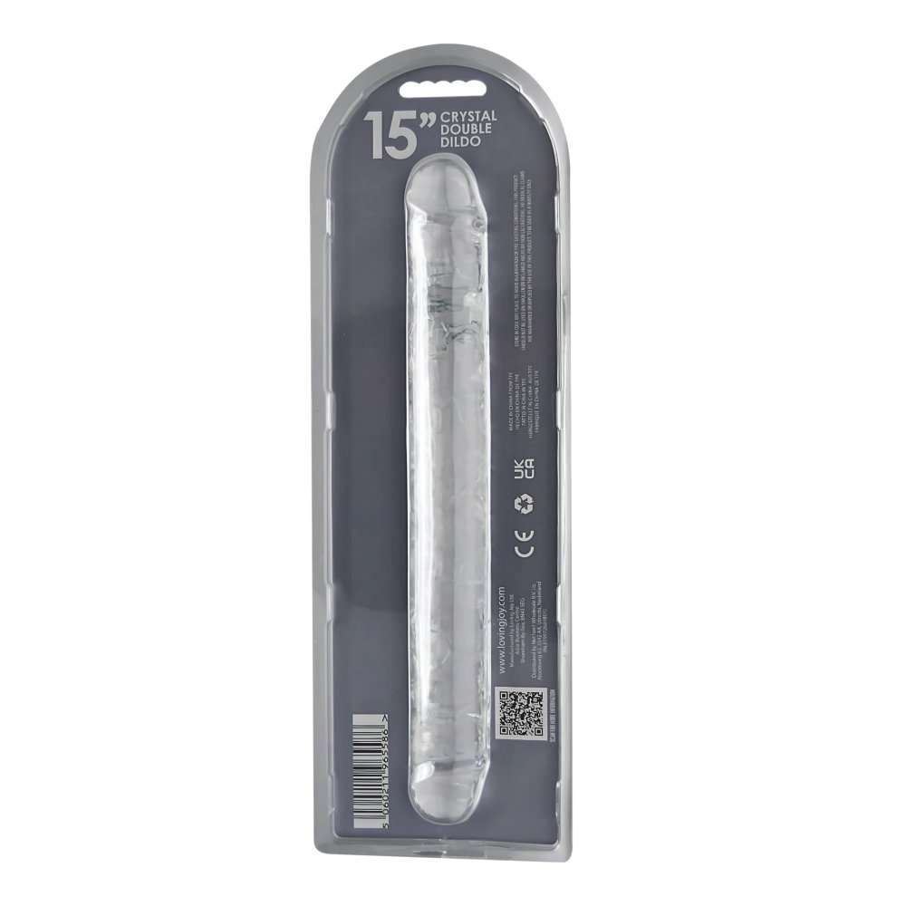 n12190-loving-joy-15-inch-double-ended-dildo-clear-new-pkg-bk