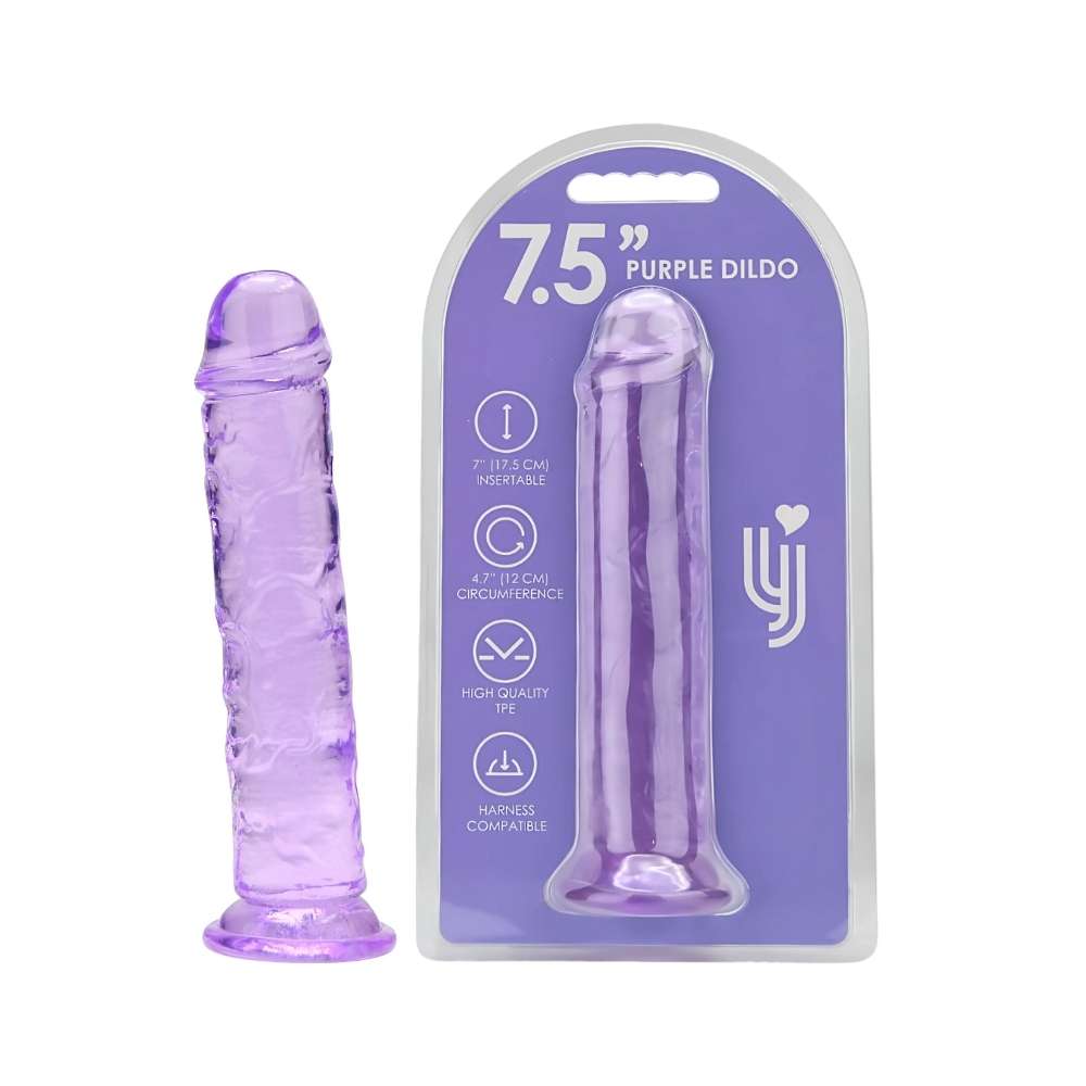 n12306-loving-joy-7-5-inch-suction-cup-dildo-purple-duo