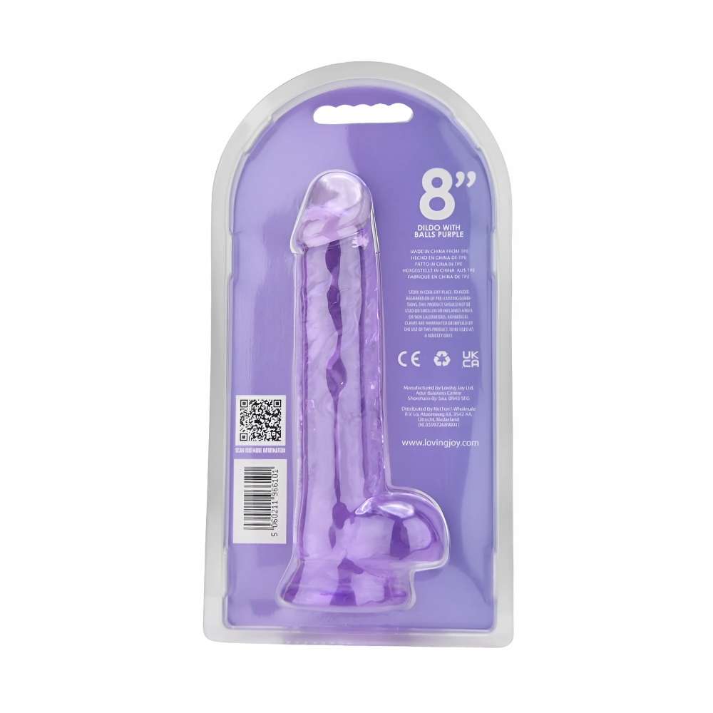 n12310-loving-joy-8-inch-dildo-with-balls-purple-pkg-bk