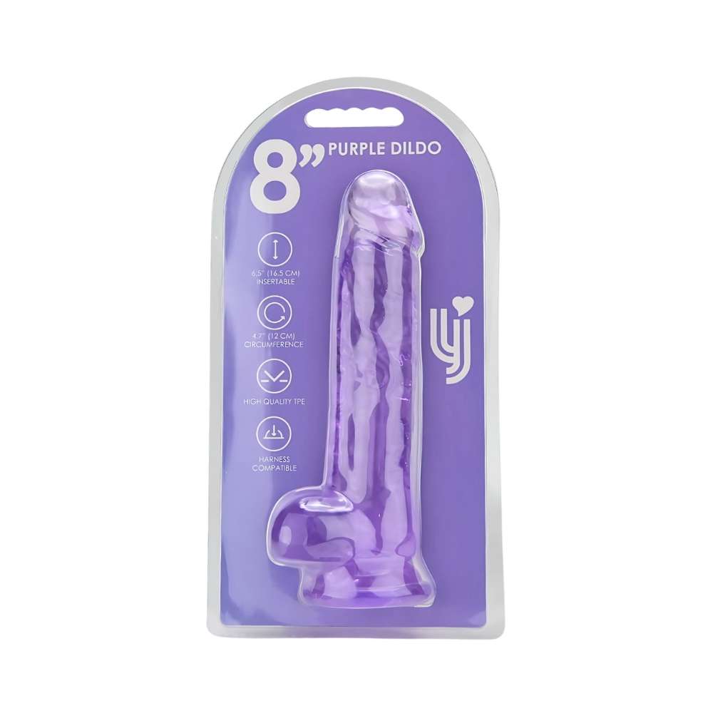 n12310-loving-joy-8-inch-dildo-with-balls-purple-pkg