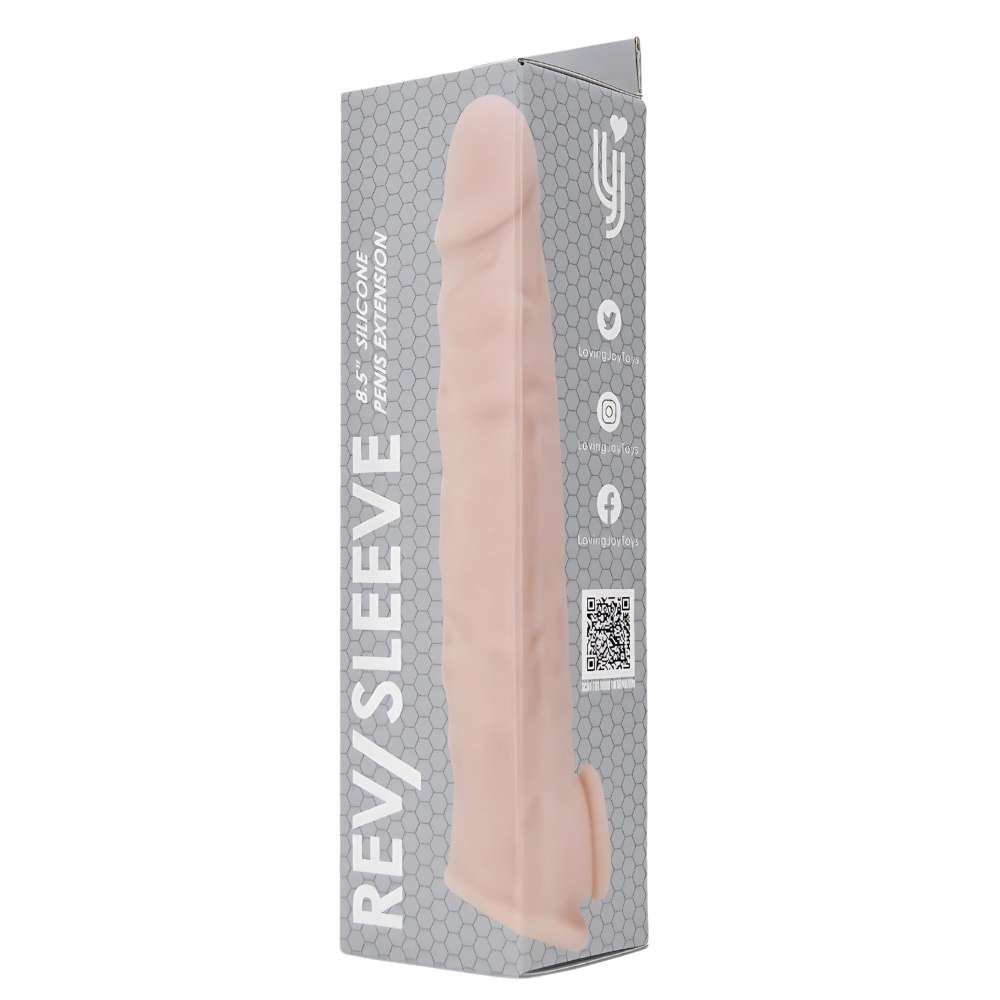 n12369-rev-sleeves-8-5-inch-realistic-silicone-penis-extension-sleeve-pkg-2