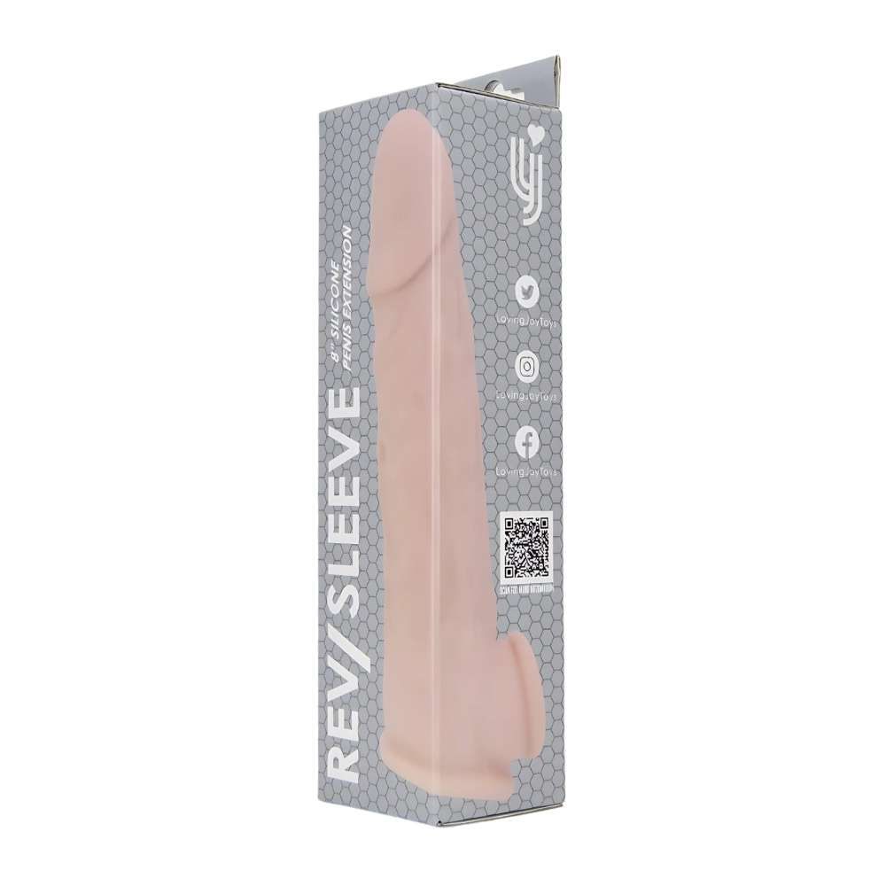 n12370-rev-sleeves-8-inch-realistic-silicone-penis-extension-sleeve-pkg-2