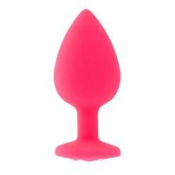 Toosh Pink Silicone Butt Plug Large