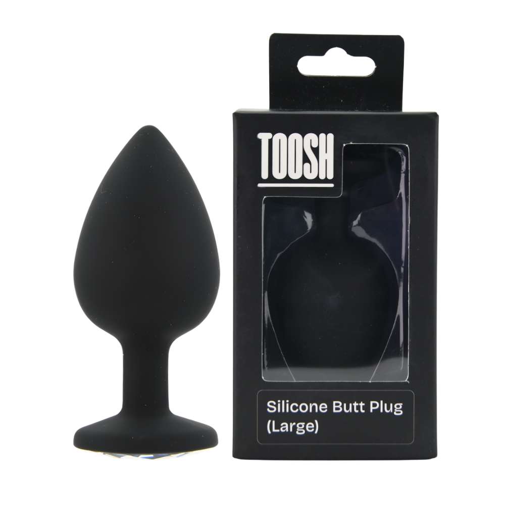 n12813-toosh-black-silicone-butt-plug-large-pkg-duo