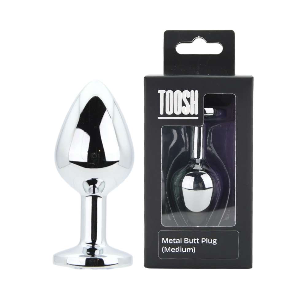 n12815-toosh-silver-metal-butt-plug-medium-clear-stone-pkg-duo