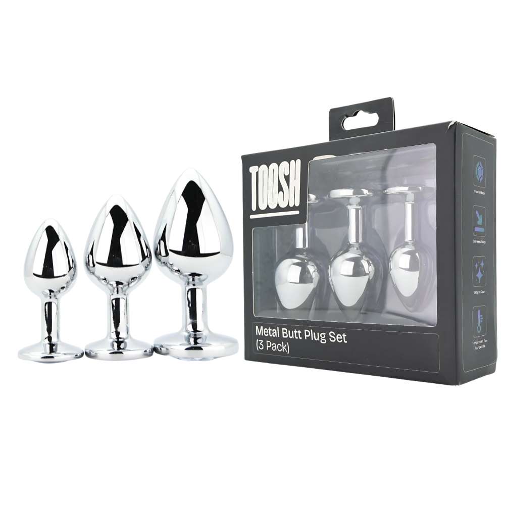 n12838-toosh-metal-butt-plug-silver-set-of-3-clear-stone-pkg-duo