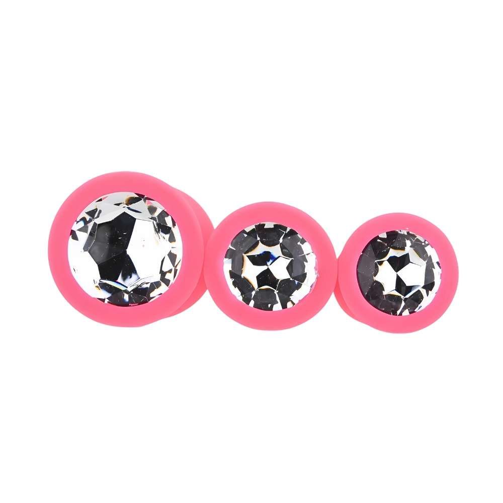 n12842-toosh-silicone-butt-plug-pink-set-of-3-clear-stone-2