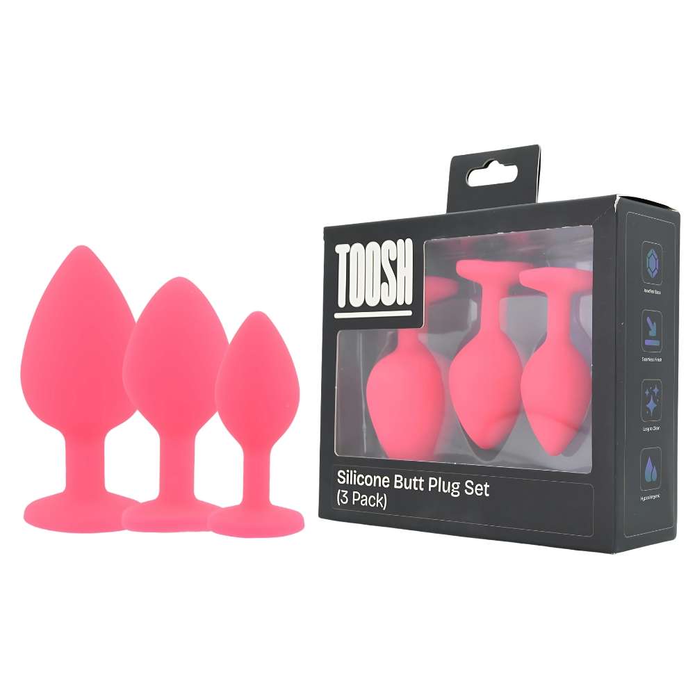 n12842-toosh-silicone-butt-plug-pink-set-of-3-clear-stone-pkg-duo