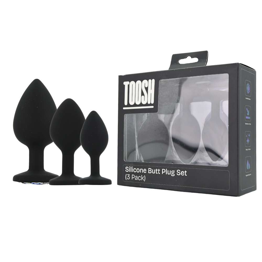 toosh-silicone-butt-plug-black-set-of-3-clear-stone-3-pkg-duo