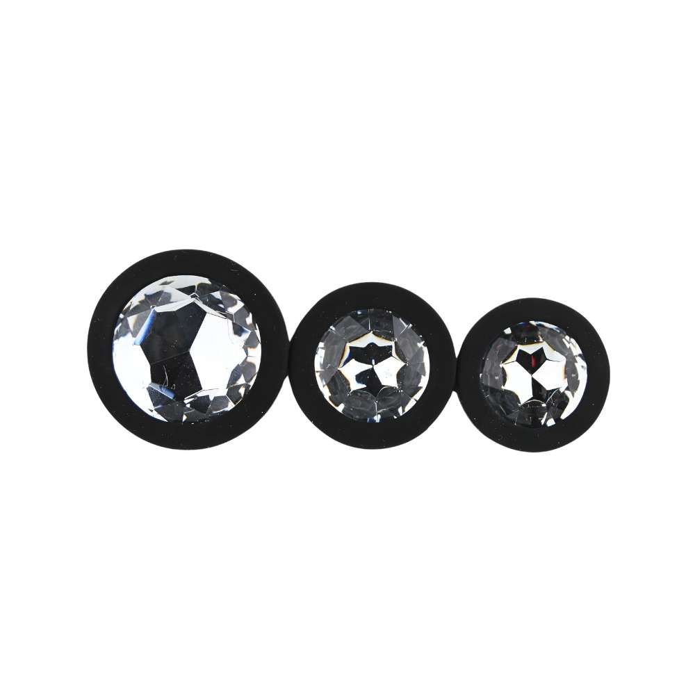 toosh-silicone-butt-plug-black-set-of-3-clear-stone-jewel