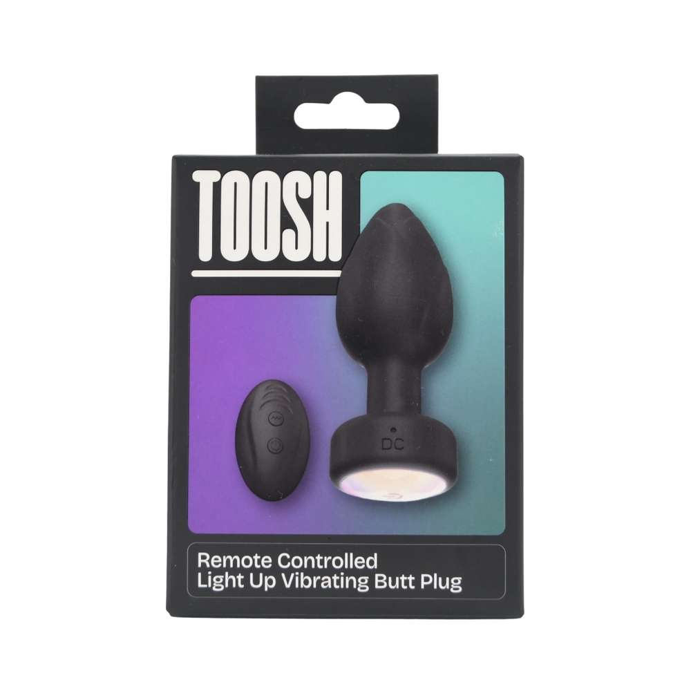 n12897-toosh-remote-controlled-light-up-vibrating-butt-plug-pkg