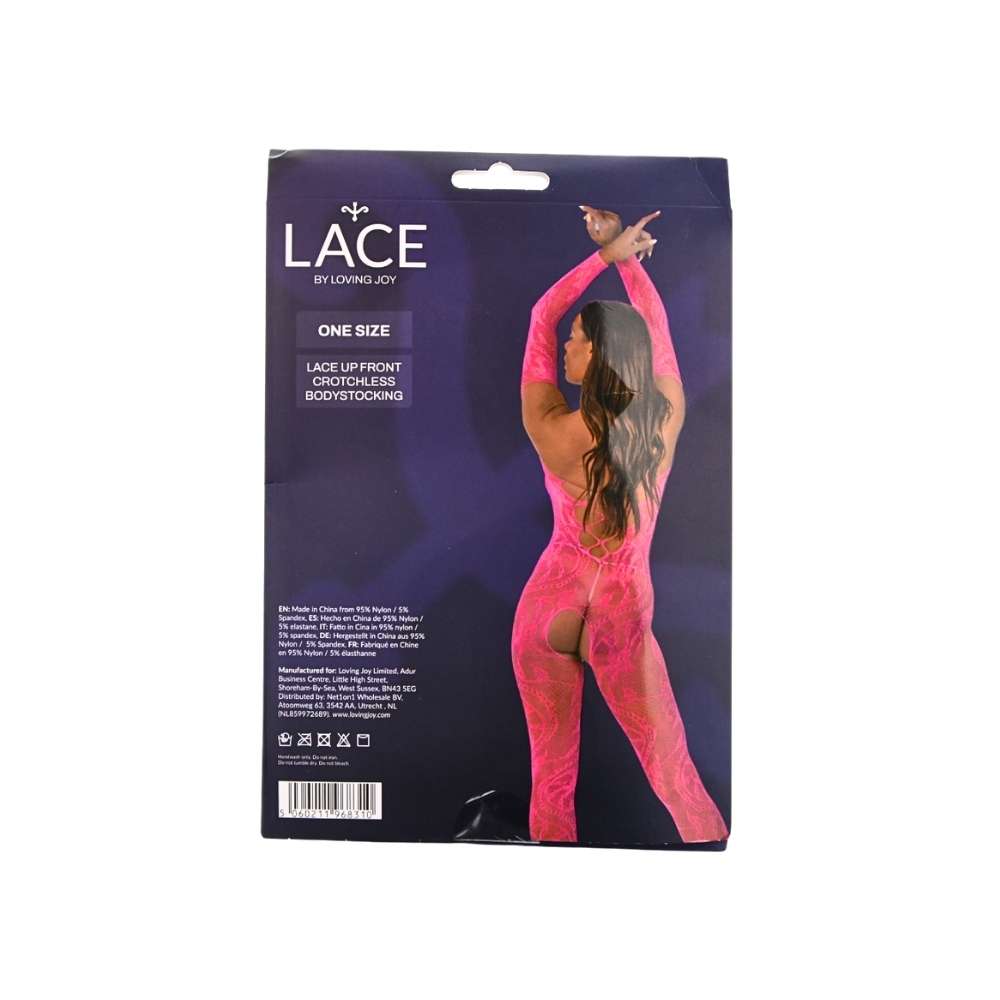 n12917-lace-by-lj-lace-up-front-crotchless-bodystocking-fushia-pkg-bk