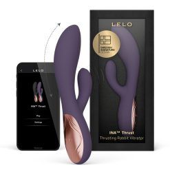 LELO Ina Thrust Thrusting Rabbit Vibrator Purple Twilight
